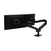 Ergotron LX Pro - Montagekit (Doppelarm) - modular - für 2 LCD-Displays - nebeneinander - Aluminium - Schwarz - Bildschirmgröße: bis 68,6 cm (bis 27 Zoll) (45-686-292)