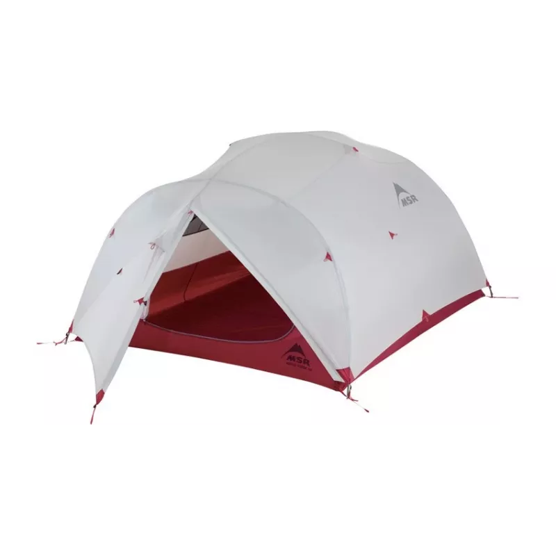 MSR Mutha Hubba NX Zelt für 3 Personen, Grau, Rot