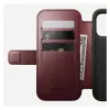 Handyhülle Nomad Modern Leather Folio für Apple iPhone 17 Pro, 6,3 Zoll (16 cm), Leder burgunderrot