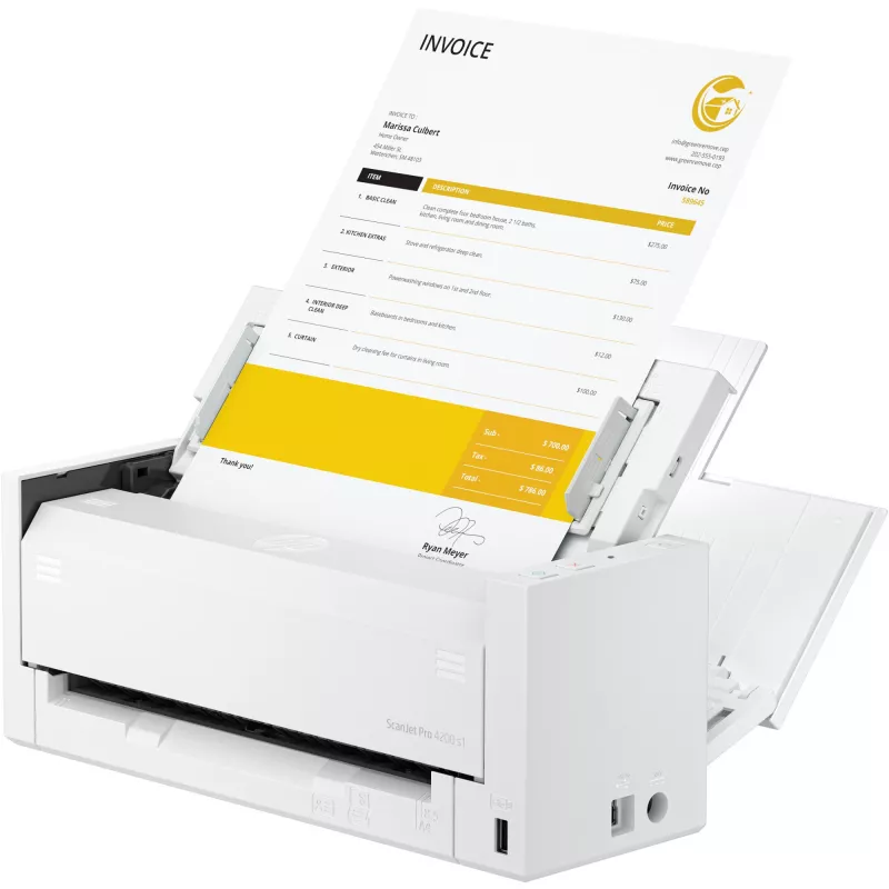 ADF-Scanner HP ScanJet Pro 4200 s1 600 x 600 DPI A4 Blau Weiß