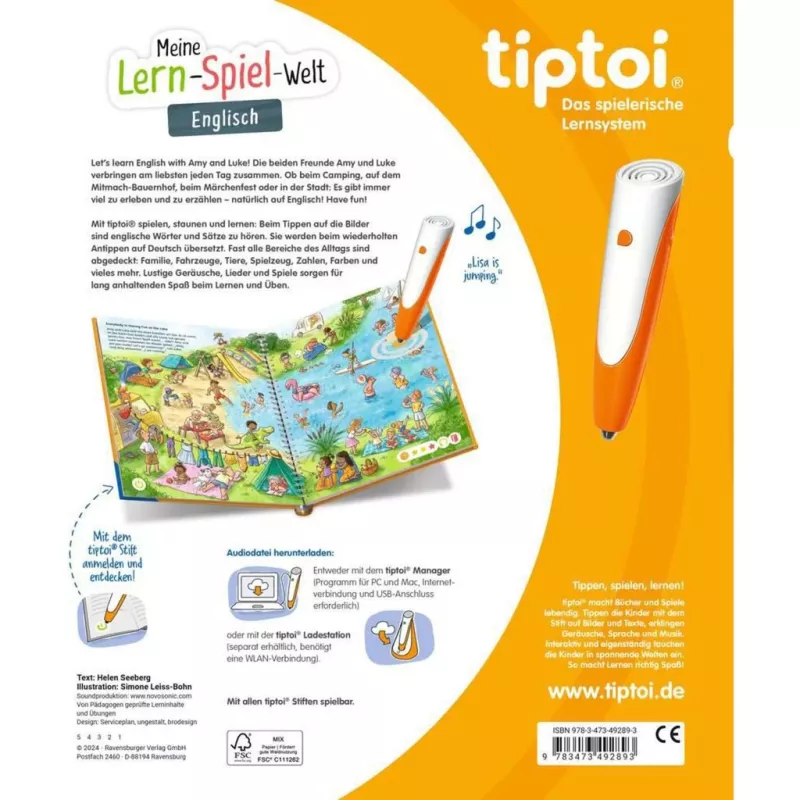 tiptoi Meine Lern-Spiel-Welt: Englisch, Lernbuch