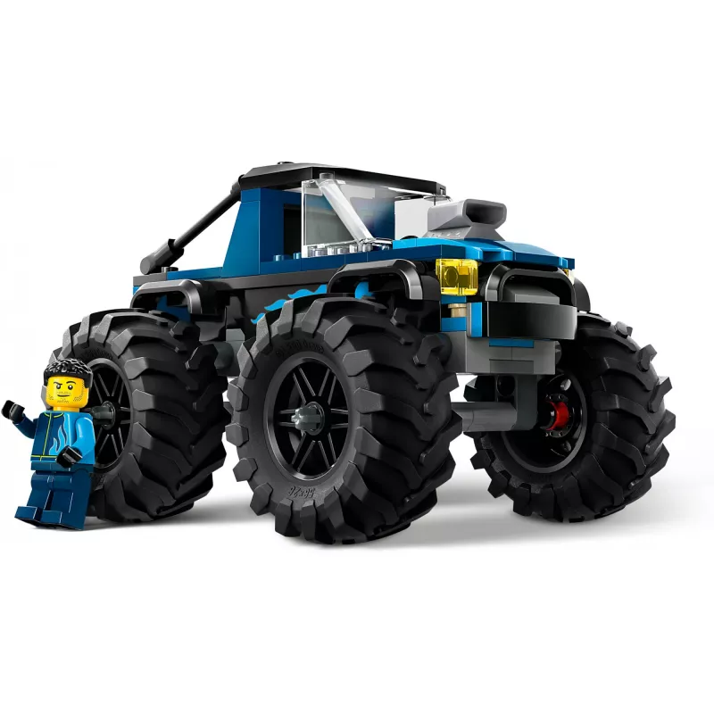Konstruktionsspielzeug LEGO City 60402 Blauer Monster Truck mit großen Reifen, 148 Teilen, 1 Minifigur, Alter 5+