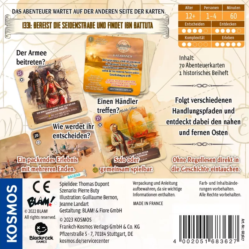 Cartaventura Karawanen, Kartenspiel