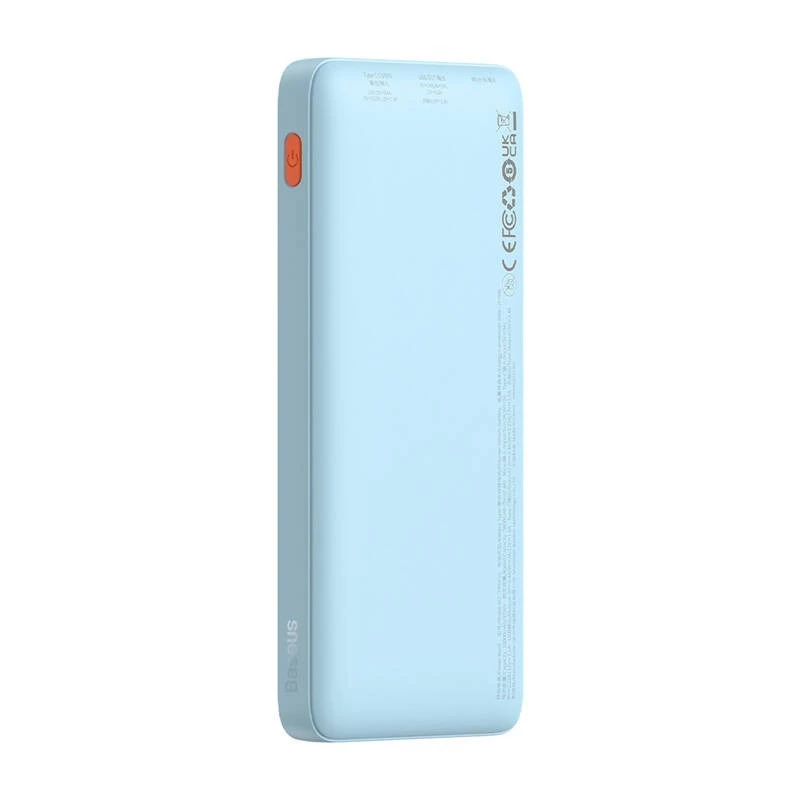 Tragbare Powerbank Baseus Airpow 10000 mAh, 20W, LiPo, USB-C + USB-A, blau