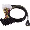 Adaptec-Kabel 1x SFF8654 x8 -> SFF8639 8xU.3 intern 0,8 m SlimSAS - 8SFF-8639 x1 and3 Tri-Mode SAS/SATA/NVMe
