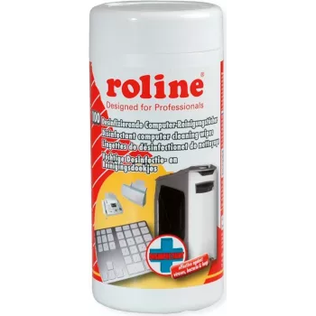 ROLINE Desinfizierende Computerreinigungstücher, 100 Stück