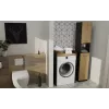 Top e Shop POLA Waschraum-Schrank für Waschmaschine – Anthrazit / Artisan Eiche