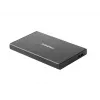 NATEC RHINO GO Gehäuse USB 3.0 für 2,5'' SATA HDD/SSD, schwarz Aluminium