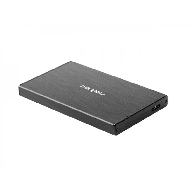NATEC RHINO GO Gehäuse USB 3.0 für 2,5'' SATA HDD/SSD, schwarz Aluminium