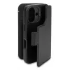 Lederhülle für iPhone 16, schwarz