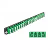 Spleißbox-Frontplatte DeLOCK 19 Zoll 43370 24 Port LC Quad grün