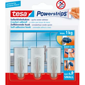 TESA 57544-00010 Universalhaken, Kunststoff, Chrom