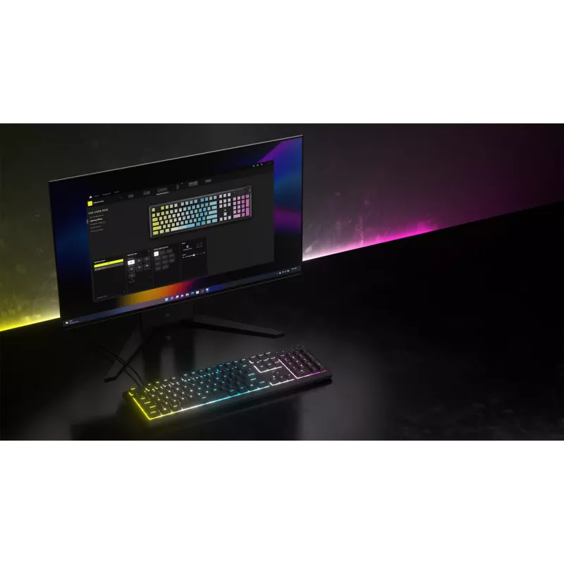 Corsair CH-9226D65-DE Tastatur Gaming USB QWERTZ Deutsch Grau
