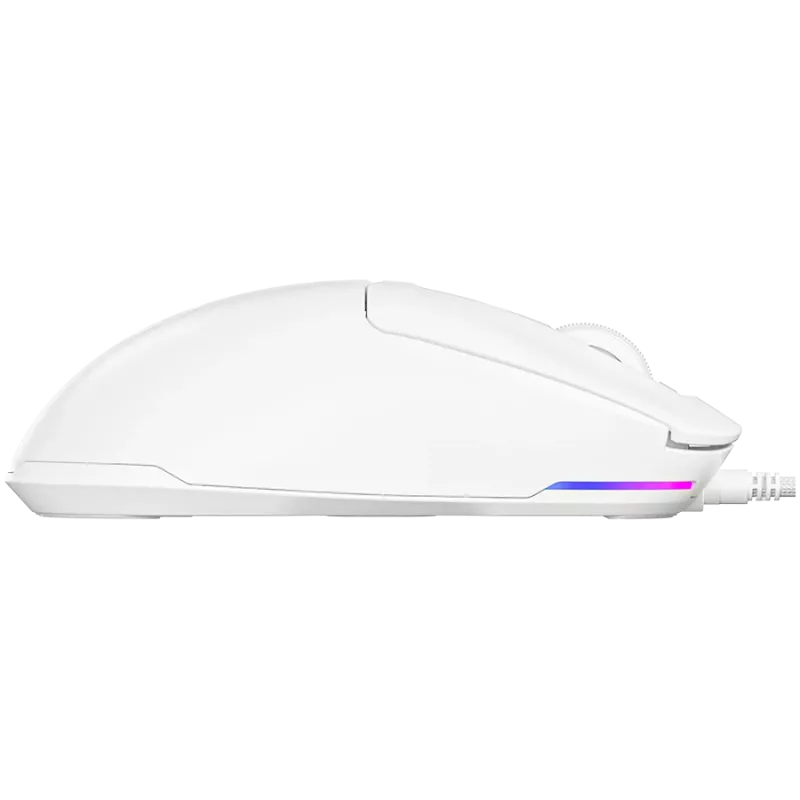 LORGAR MSA10, Ultralight Wired Gaming Maus Advanced, weiß