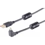 USB-Kabel S/CONN 13-10002 USB 2.0 1m Schwarz