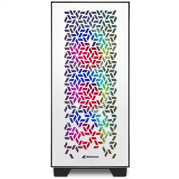 Sharkoon ELITE SHARK CA300H - Tower - PC - Weiß - ATX - EATX - micro ATX - Mini-ITX - Metall - gehärtetes Glas - Gaming