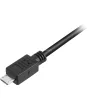 USB 2.0 Kabel, USB-A Stecker > Micro-USB Stecker schwarz, 0,5 Meter, doppelt geschirmt