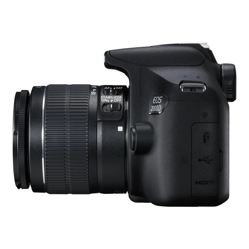 Canon EOS 2000D BK 18-55 IS II EU26 Spiegelreflexkamera Kit 24,1 MP CMOS 6000 x 4000 Pixel Schwarz