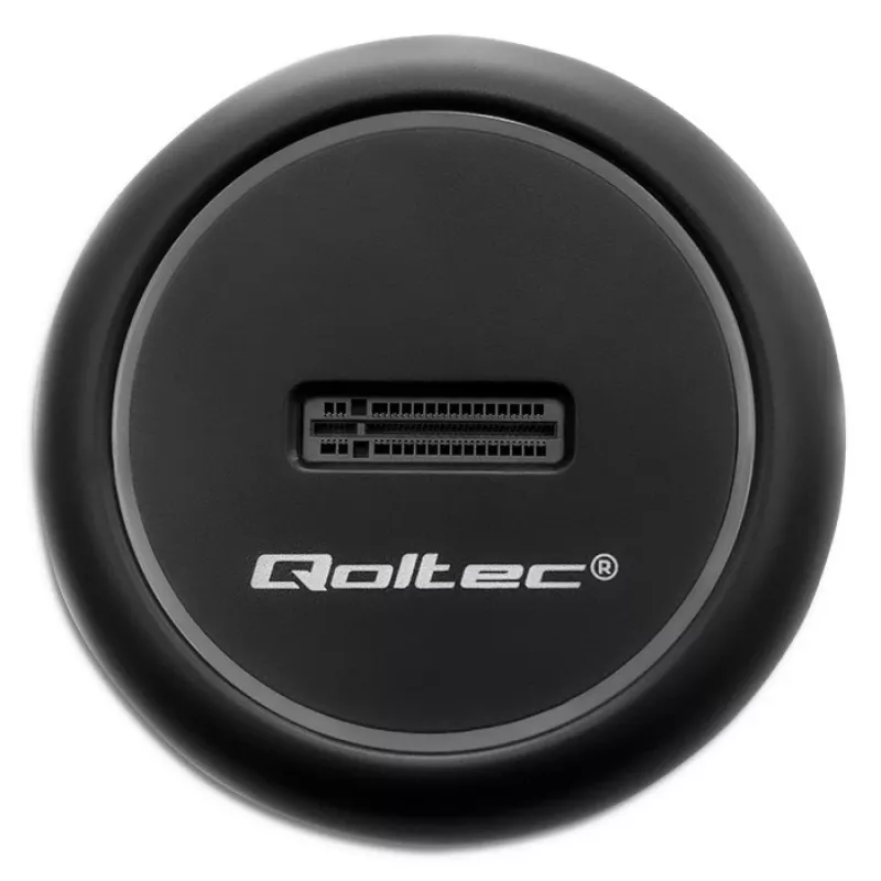 M.2 SSD-Dockingstation QOLTEC 52275 für SATA- und NVMe-Laufwerke, USB-Anschluss