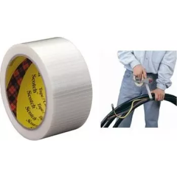 3M 89592550 Klebeband Geeignet für den Innenbereich 50 m Biaxial orientiertes Polypropylen (BOPP), Glasfaser Transparent