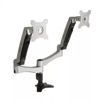 SilverStone SST-ARM22SC Dual-Monitor-Halterung - Silber