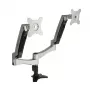 SilverStone SST-ARM22SC Dual-Monitor-Halterung - Silber