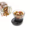 Küchenwaage Caso FinoCompact 03201 — 0,5 kg Kapazität, 1 g Teilung, LED-Anzeige, Edelstahl/Schwarz