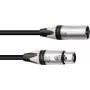PSSO XLR-Mikrofonkabel, 3-polig, 15 m, schwarz, Neutrik-Stecker