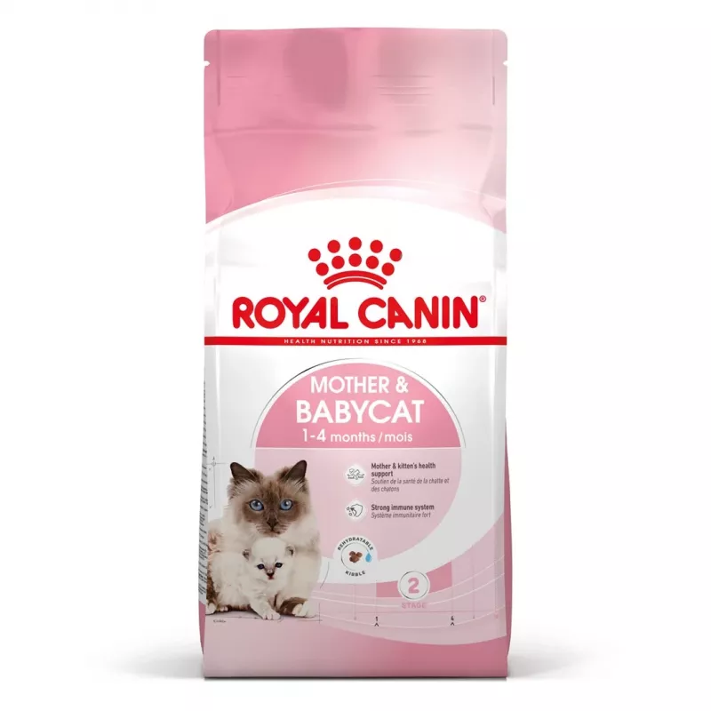 Trockenfutter für Katzen Royal Canin Mother & Babycat 2 kg – Huhn, für trächtige und säugende Kätzinnen und Kätzchen (Junior)