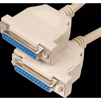 D-Sub-Kabel ShiverPeaks 25-Pin Buchse-zu-Buchse 1,8 m (Modell AK 407)
