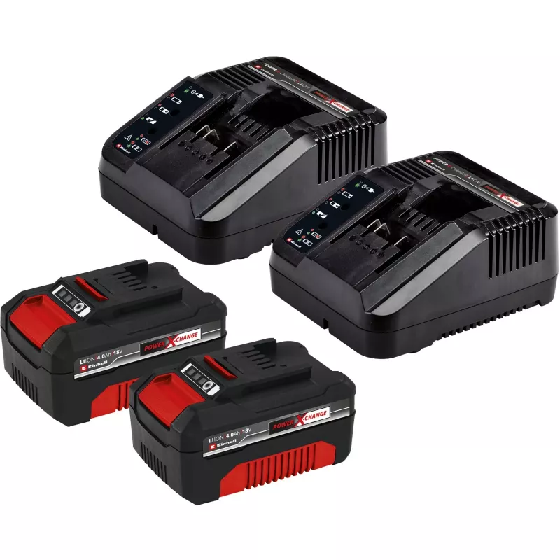 Akku-Rasenmäher GE-CM 43 Li M Kit, 36 Volt (2x18V) (Rot/Schwarz, 2x Lithium-Ionen-Akku 4,0 Ah)