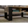 top e shop STOLIK KAWOWY ŁAWA MODERN 2P schlank Dąb Artisan schwarze Lamellen