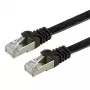 VALUE - Patchkabel - RJ-45 (M) auf RJ-45 (M) - 2 m - FTP - CAT 6a - Halogenfrei, vergossen, Litze, flach - Schwarz (21.99.0832)