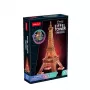 3D Puzzle Cubicfun Eiffelturm Nacht Edition LED von cubicfun Modell 306-L534H – beleuchtetes architektonisches 3D-Puzzle