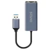 Netzwerkschnittstellenadapter SAVIO AK-83 USB Typ-A auf RJ-45 Stecker, 5 Gbit/s, schwarz