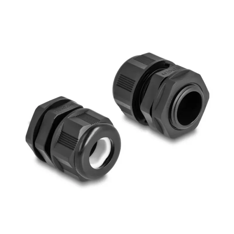 DeLOCK EX-Kabelverschraubung M20 schwarz 2 Stück Polyamid