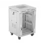 Lanberg FF01-6615-12SL Rackschrank 15U freistehendes Rack Grau