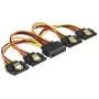 SATA-Kabel DeLOCK 60156 0,15 m SATA 15-polig 4 x SATA 15-polig Mehrfarbig