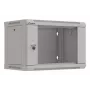 Rack-Montageschrank LANBERG WF03-5306-10S 19 Zoll 6U grau mit Glastür