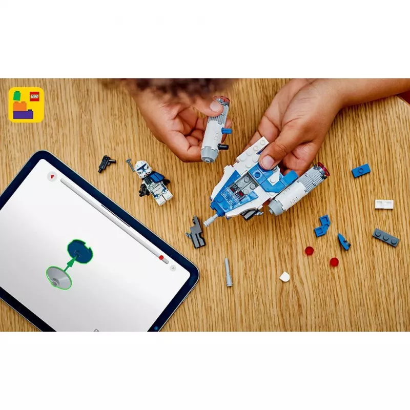 LEGO Star Wars Captain Rex Y-Wing Microfighter Sammlerstück – Das Klonkriege Raumschiff-Spielzeug mit einer Charakter-Minifigur für Jungen ab 6 Jahren