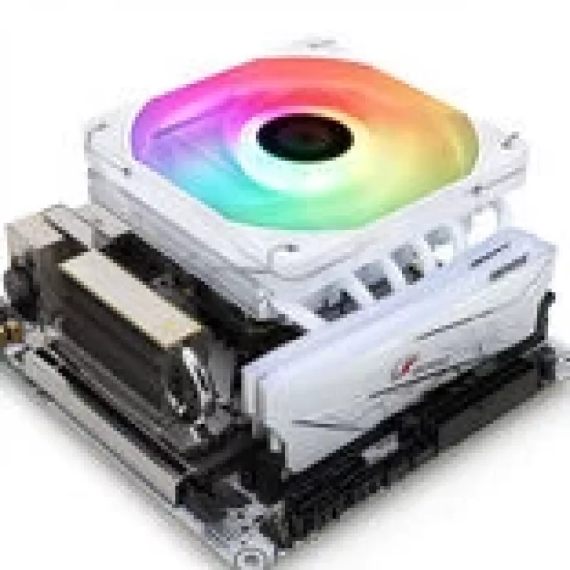 Thermalright AXP120 X67 ARGB Flachprofil-CPU-Kühler - 120 mm, Weiß (AXP120 X67 Weiß ARGB)