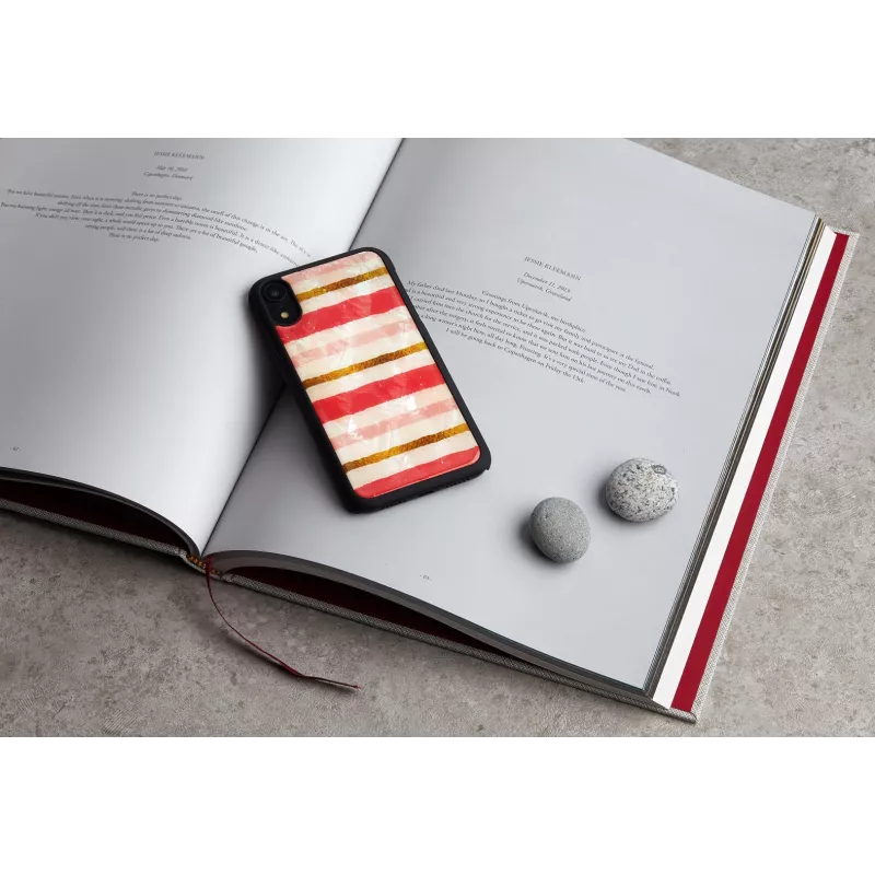 Smartphone-Hülle iKins für iPhone XR — kurzes Cake-Design, schwarz