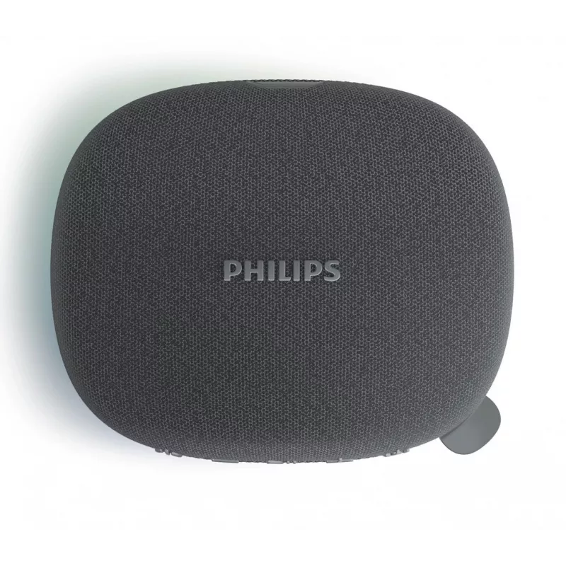 Bluetooth-Lautsprecher Philips TAS2307BK/00 mit integrierten Lichtern, kabellose Audiowiedergabe