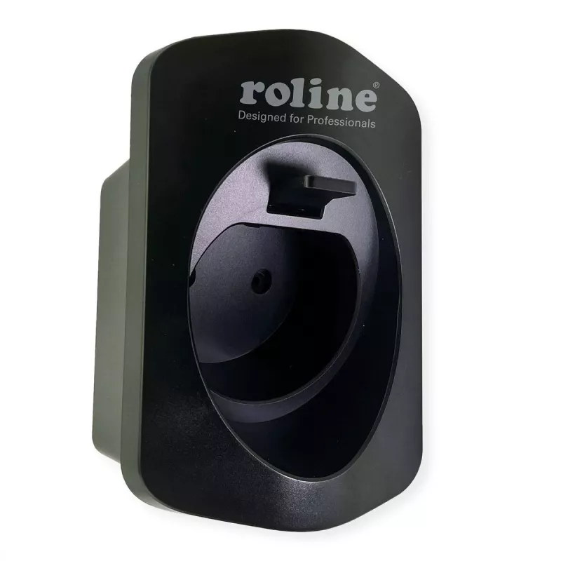 ROLINE Wandhalterung für E-Auto-Ladekabel, mit Kabelablage und Sperrmechanismus (19.08.0090)