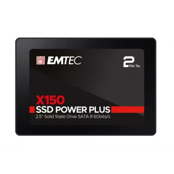 Emtec X150 Power Plus - SSD - 2 TB - intern - 6,4 cm (2,5 inch) - SATA 6Gb/s (ECSSD2TX150)