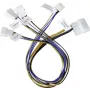 Akasa PC-Lüfter-Anschlusskabel [3x PC-Lüfter-Stecker 4-pol. - 1x IDE-Stromanschluss 4-pol., IDE-Stromanschluss 4-pol.] 0,30 m Schwarz