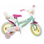 Kinderfahrrad Toimsa Peppa Pig 14-Zoll-Räder, grün, für ca. 3–5 Jahre, Vorder- und Hinterrad-Felgenbremsen, Luftreifen
