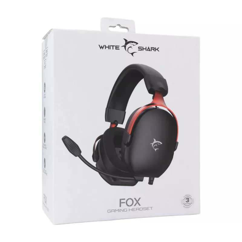 Kopfhörer White Shark GH-2445 Fox Schwarz