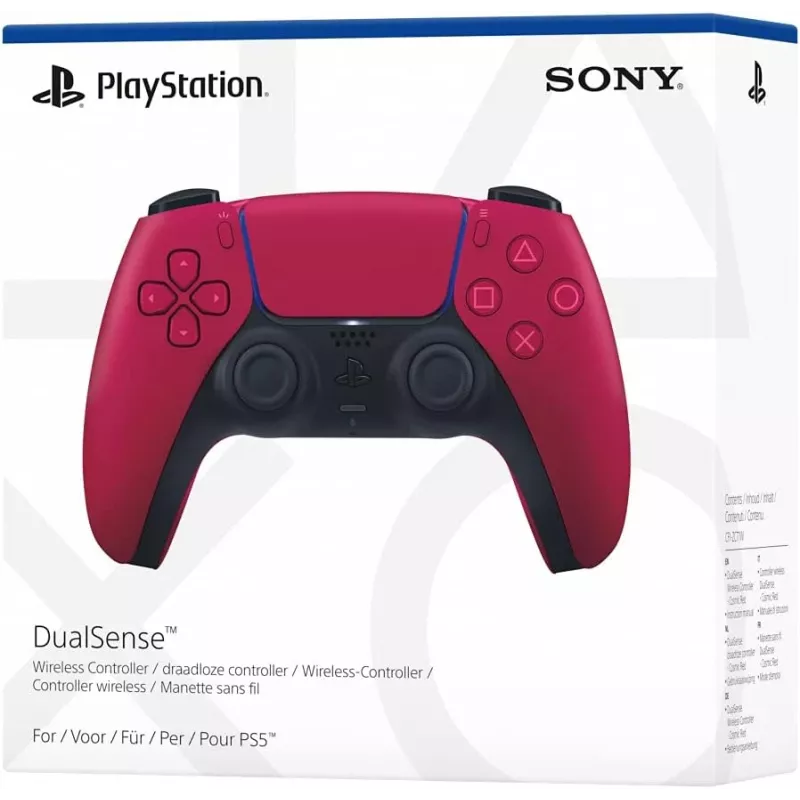 Gamepad Sony DualSense v3 Rot — Bluetooth/USB, USB-C, integrierter Akku, PS5, 160×106×66 mm