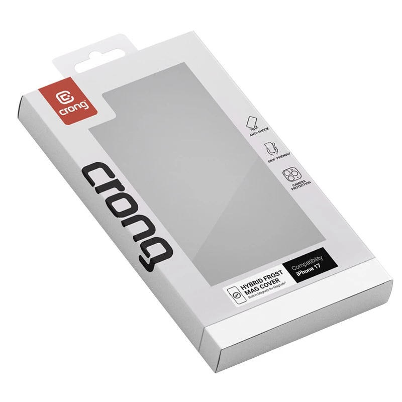 Crong Hybrid Frost MAG Cover Case für iPhone 17 Frosted Schwarz